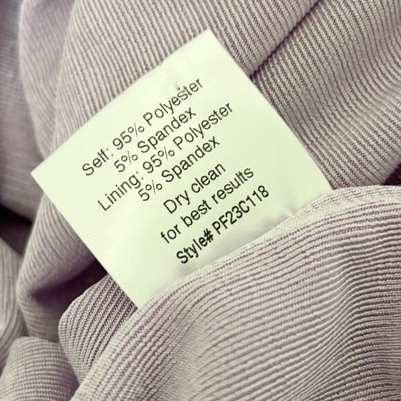 Aliette Ruched Long Sleeve Cowl Neck Midi Dress 2 Purple NWT - Picture 10 of 12